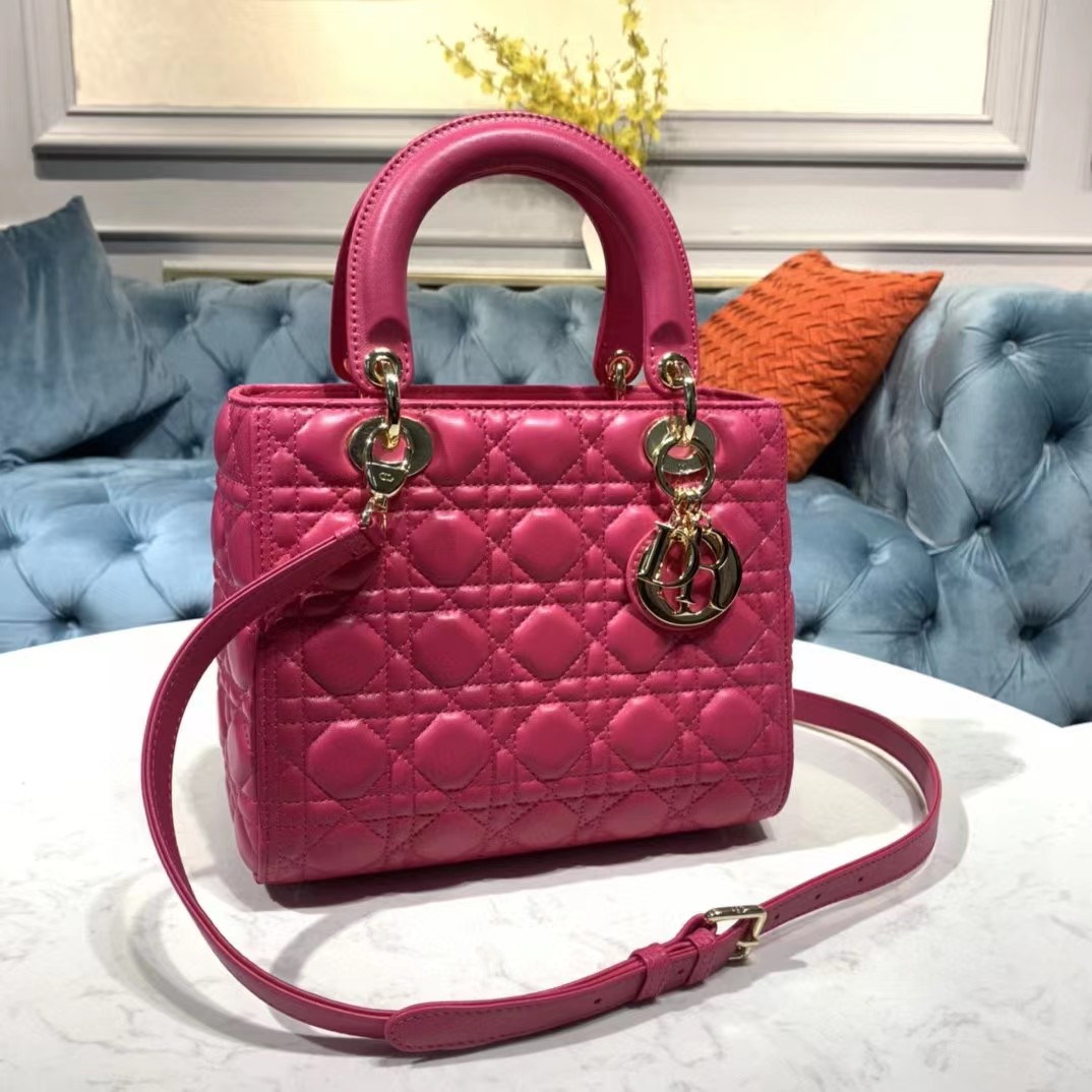 Dior Lady Bag  Cannage Calfskin（24-20-11CM） - EUR FASHION