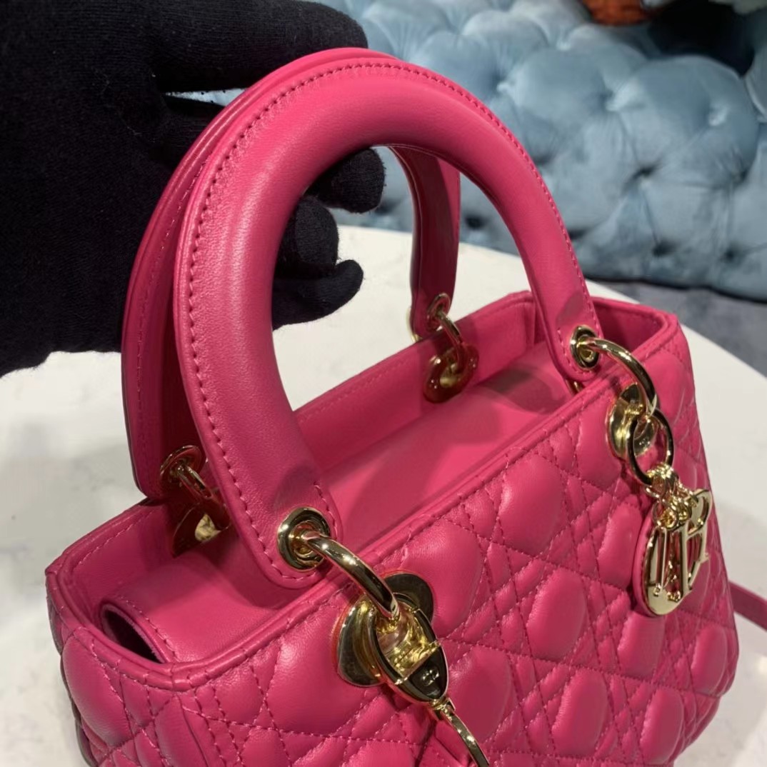 Dior Lady Bag  Cannage Calfskin（24-20-11CM） - EUR FASHION