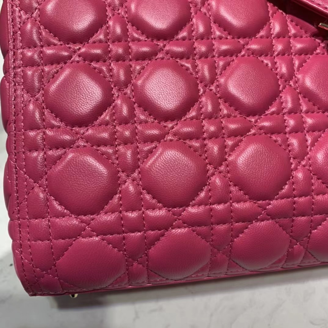 Dior Lady Bag  Cannage Calfskin（24-20-11CM） - EUR FASHION