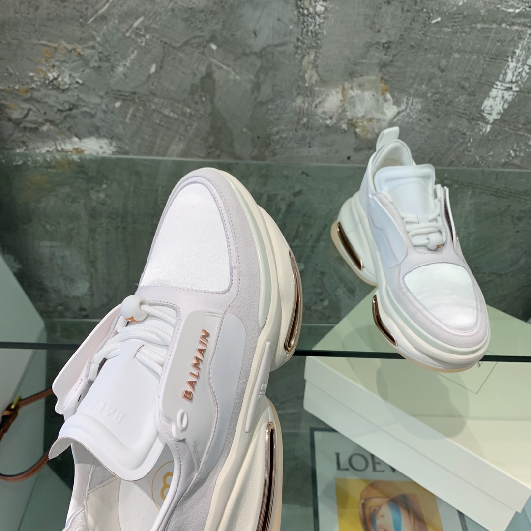 Balmain B-Bold Low-Top Sneakers - EUR FASHION