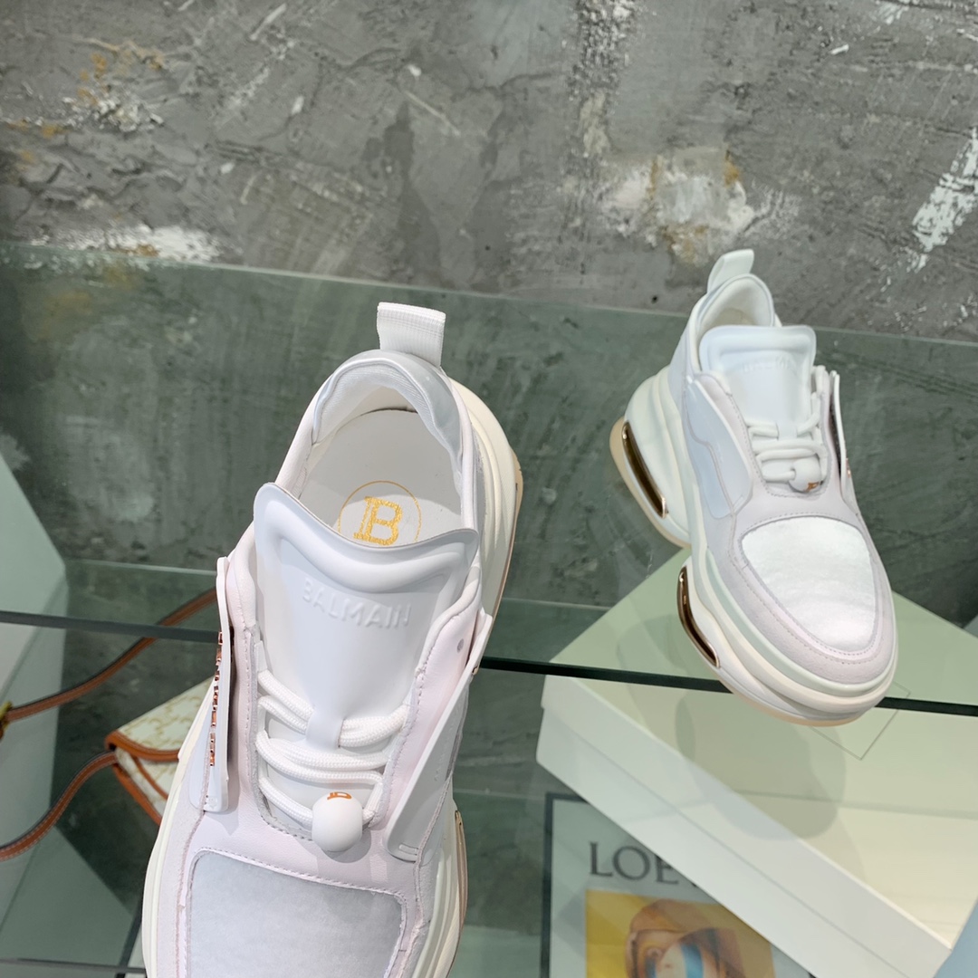Balmain B-Bold Low-Top Sneakers - EUR FASHION