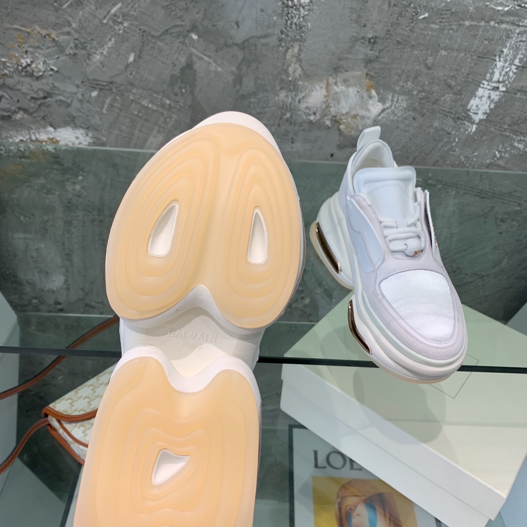Balmain B-Bold Low-Top Sneakers - EUR FASHION