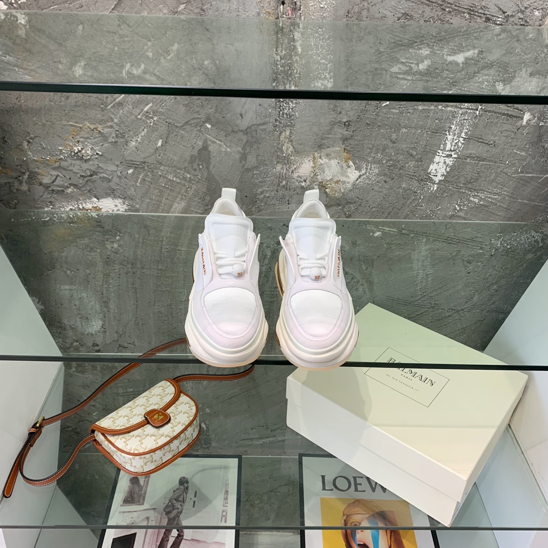 Balmain B-Bold Low-Top Sneakers - EUR FASHION