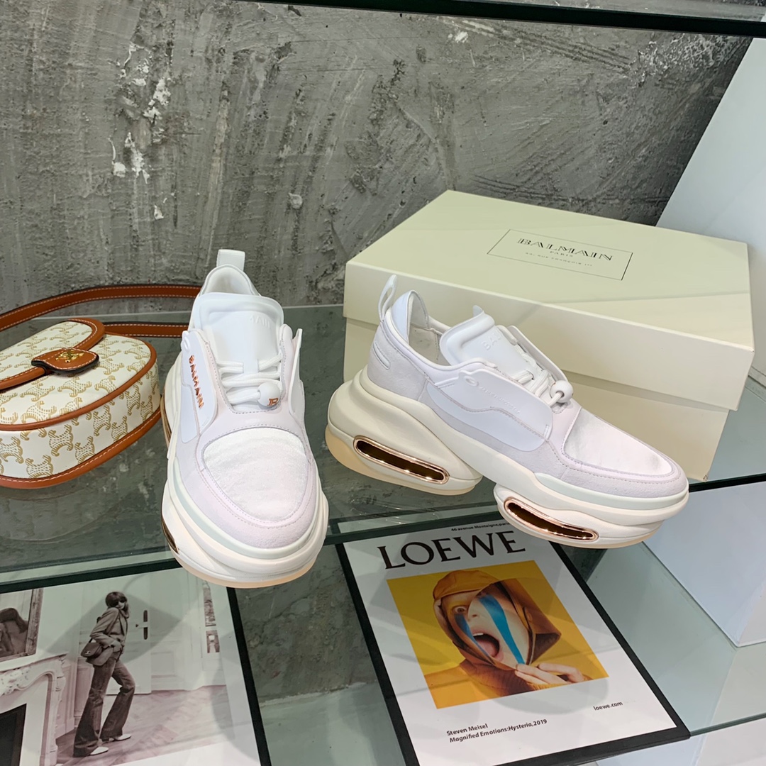 Balmain B-Bold Low-Top Sneakers - EUR FASHION
