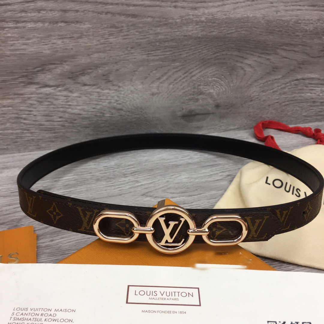 Louis Vuitton Squared LV 20mm Belt - EUR FASHION