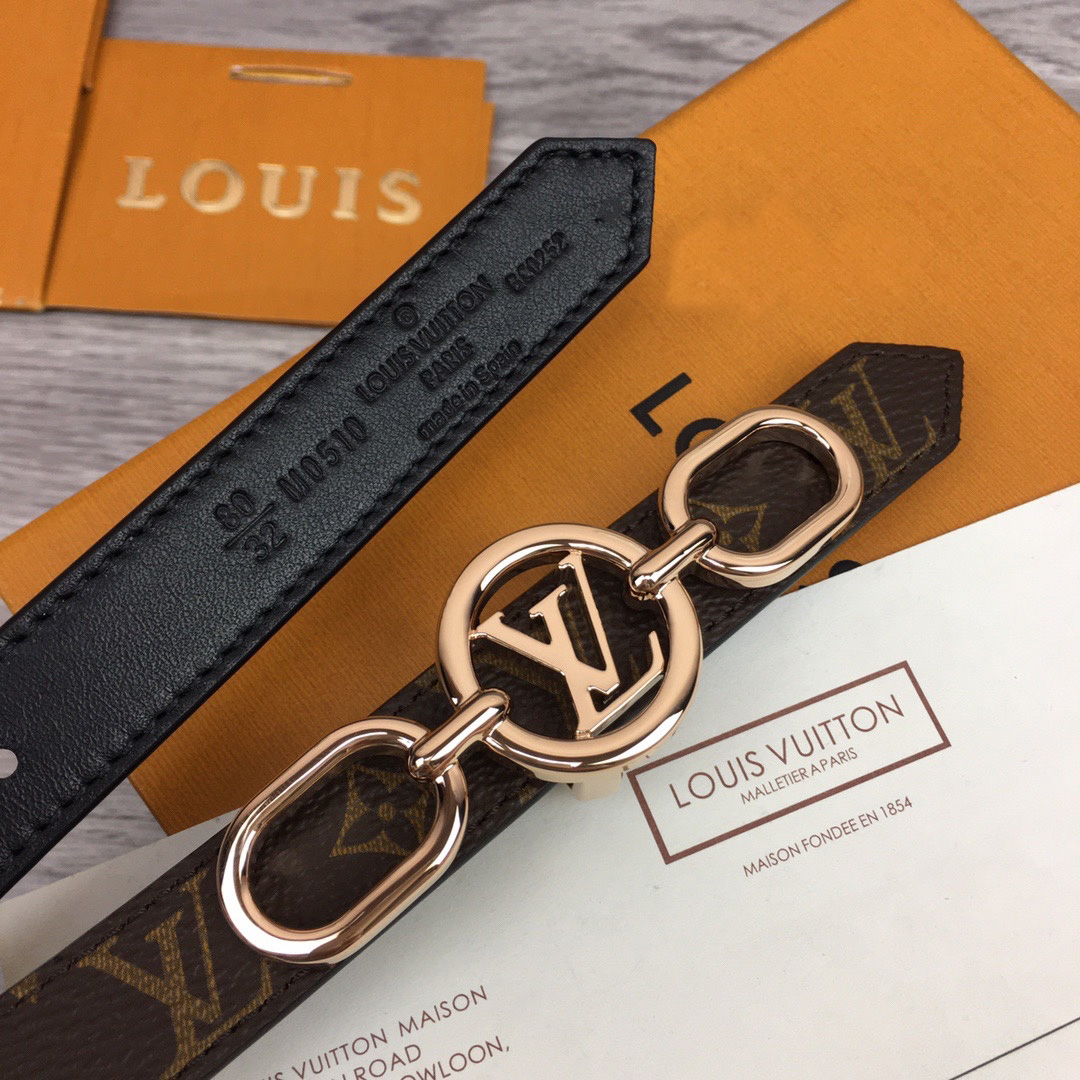 Louis Vuitton Squared LV 20mm Belt - EUR FASHION