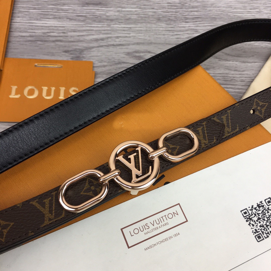 Louis Vuitton Squared LV 20mm Belt - EUR FASHION
