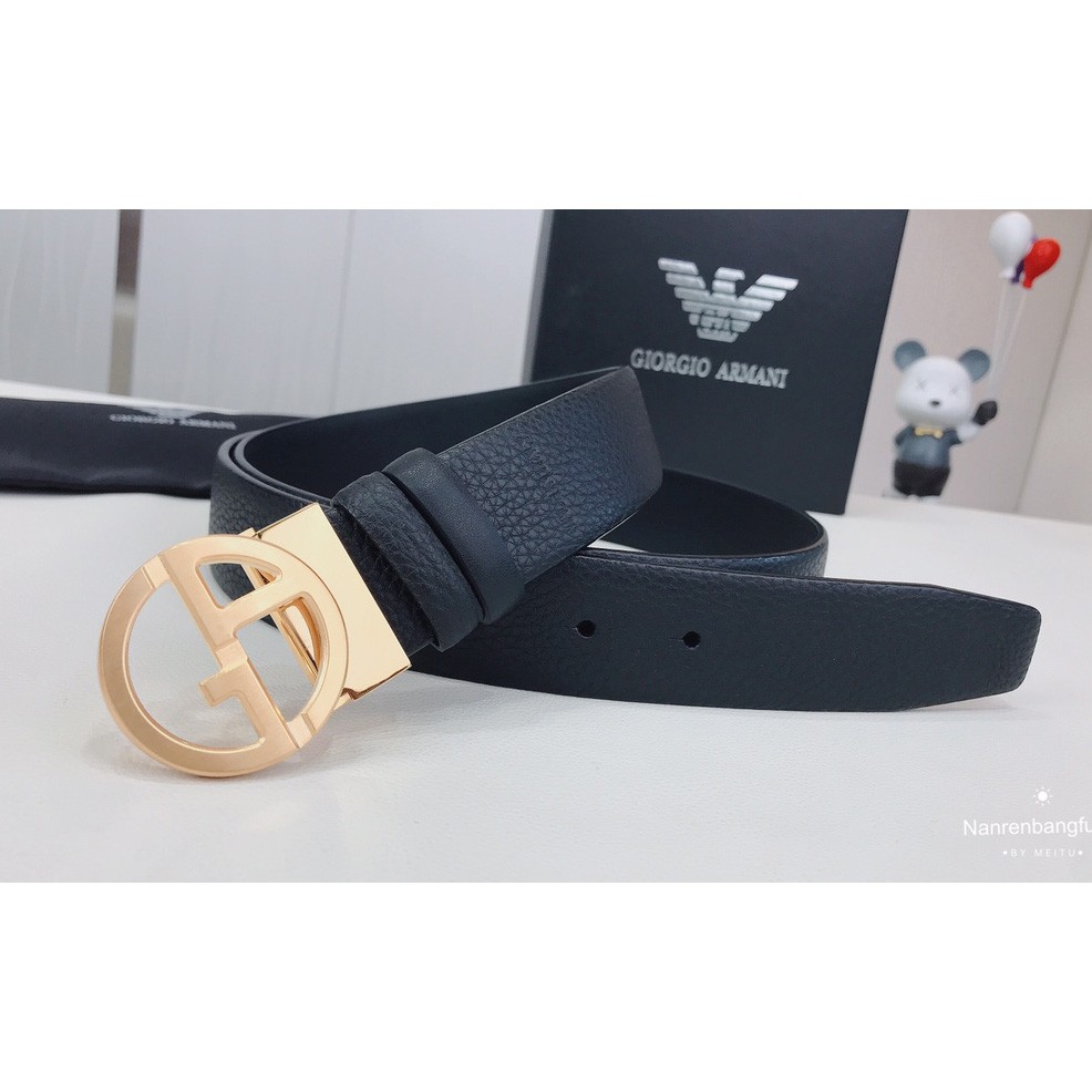 Armani Reversible Leather Belt  35mm - EUR FASHION