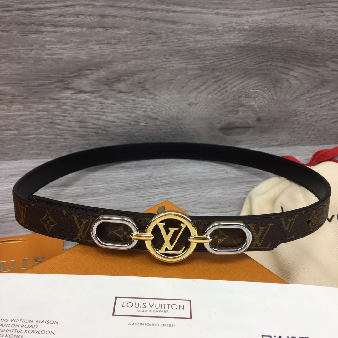 Louis Vuitton Squared LV 20mm Belt - EUR FASHION