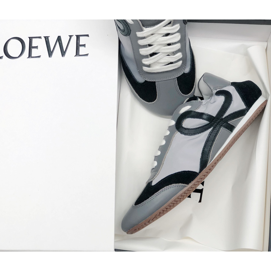 Loewe Ballet Runner In Nylon And Calfskin - EUR FASHION