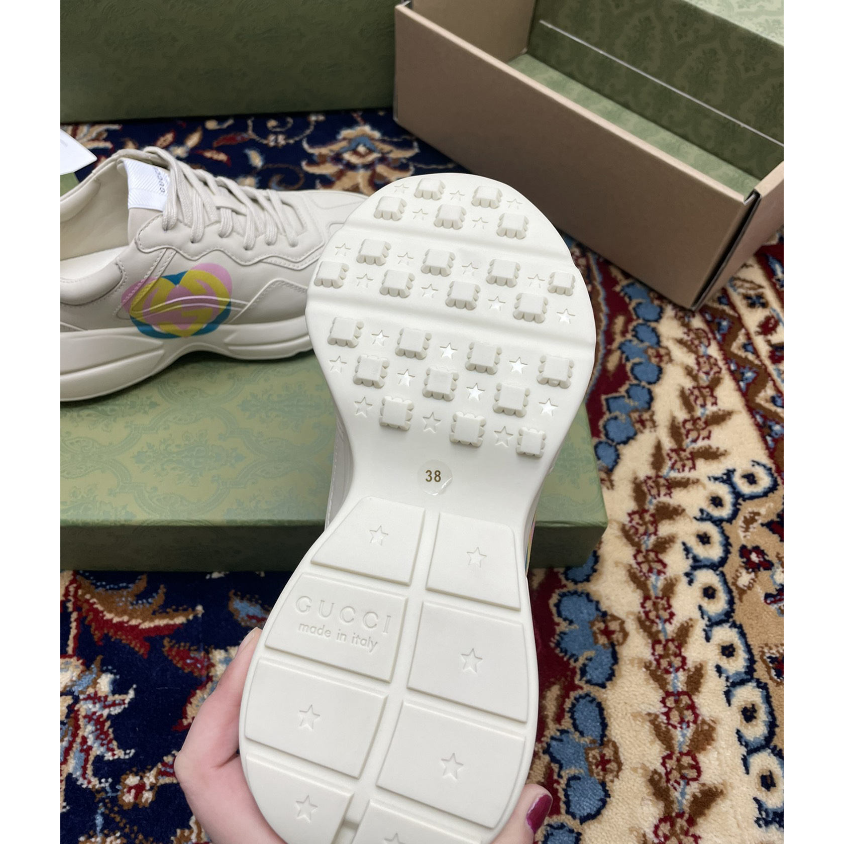Gucci Women's Rhyton Sneakers - EUR FASHION