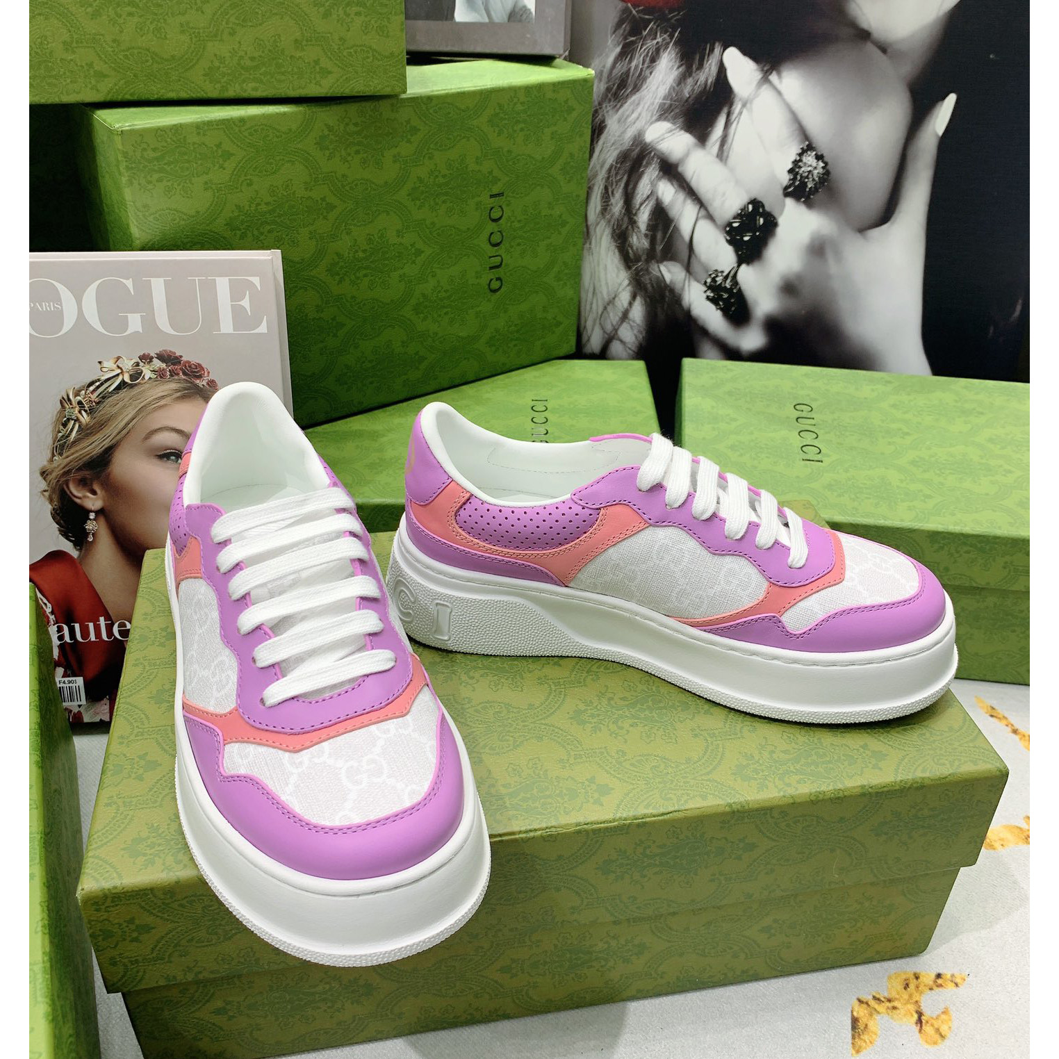 Gucci GG Chunky B SeriesMen's &Women's Sneakers - EUR FASHION
