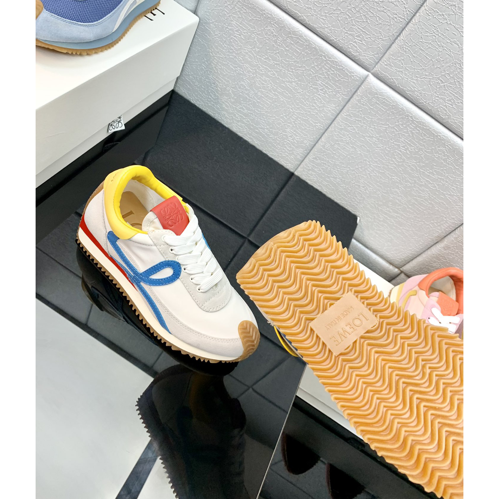 Loewe Flow Runner In Technical Mesh And Suede - EUR FASHION