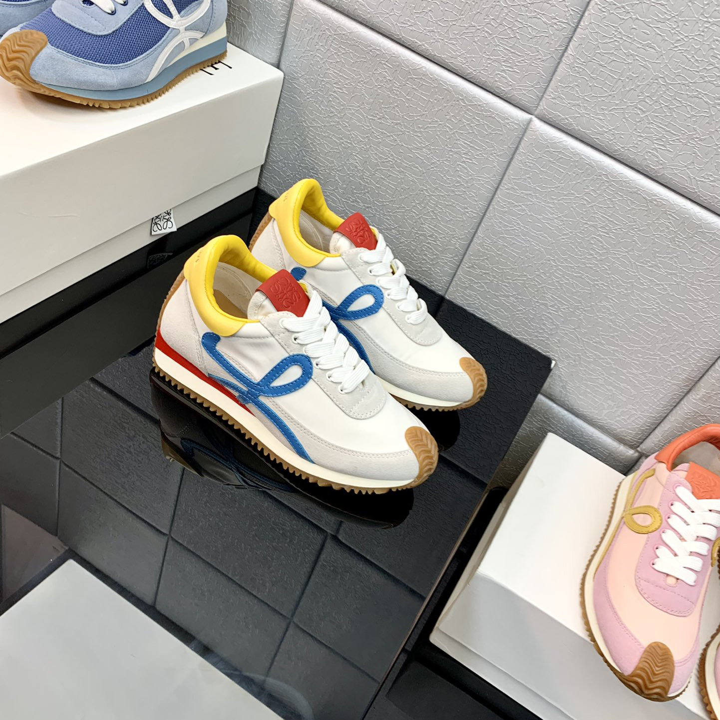 Loewe Flow Runner In Technical Mesh And Suede - EUR FASHION