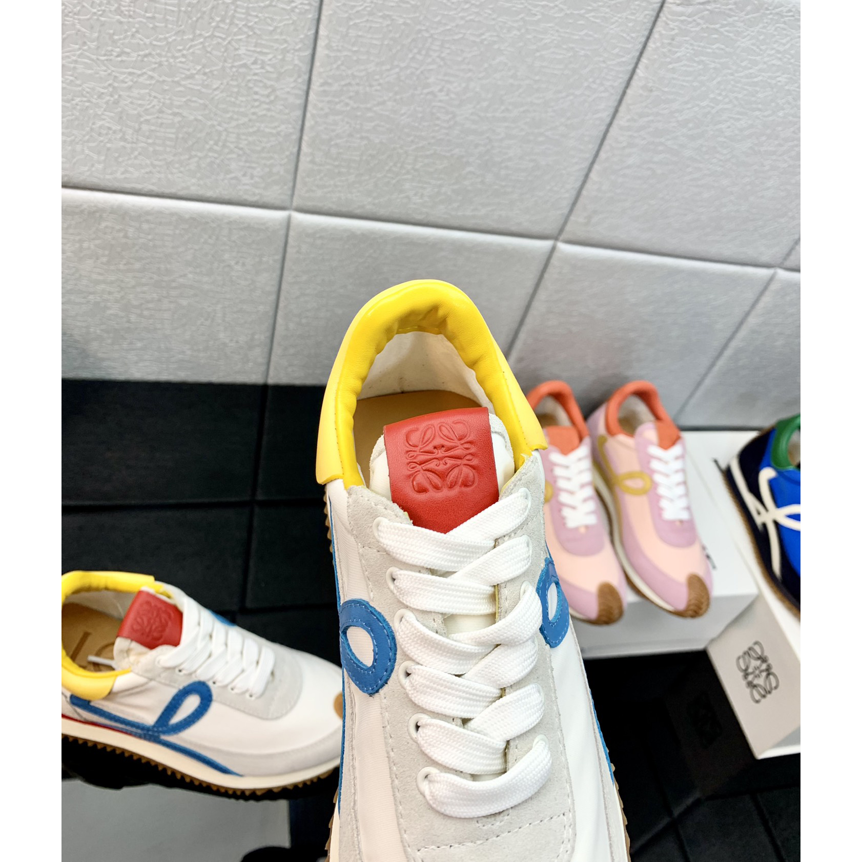 Loewe Flow Runner In Technical Mesh And Suede - EUR FASHION