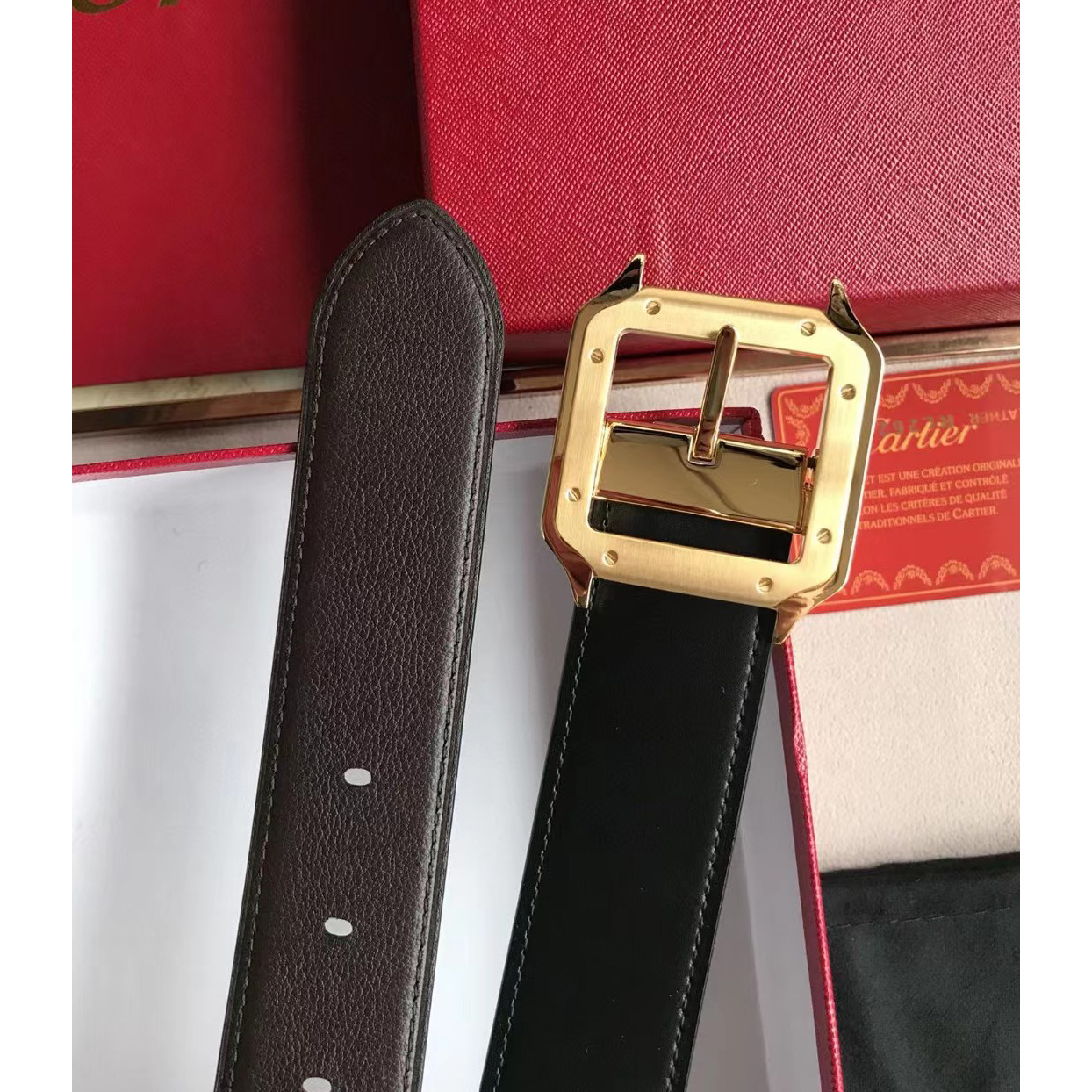 Cartier 34mm Leather  Belt  - EUR FASHION