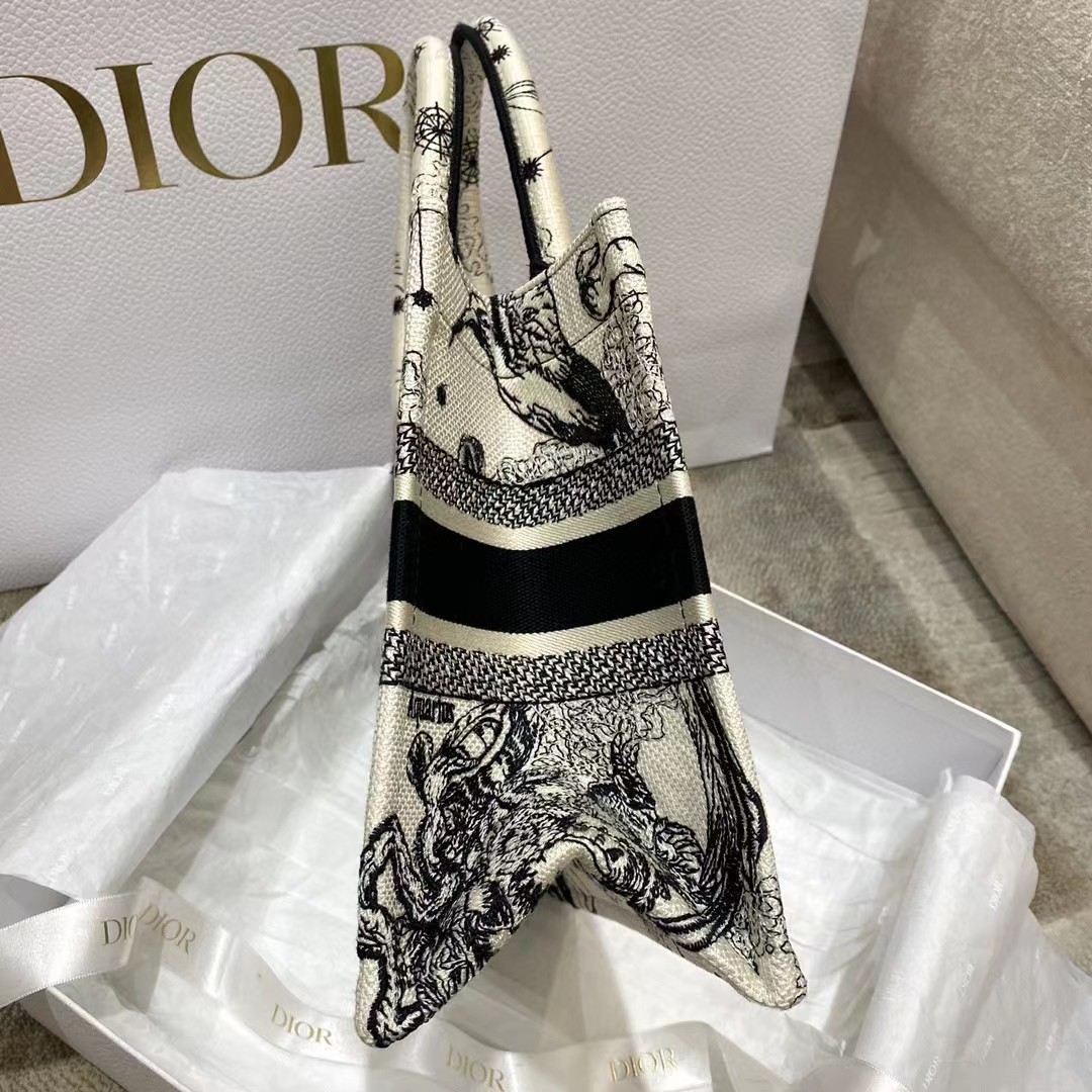 Dior Oblique Embroidered Book Tote - EUR FASHION