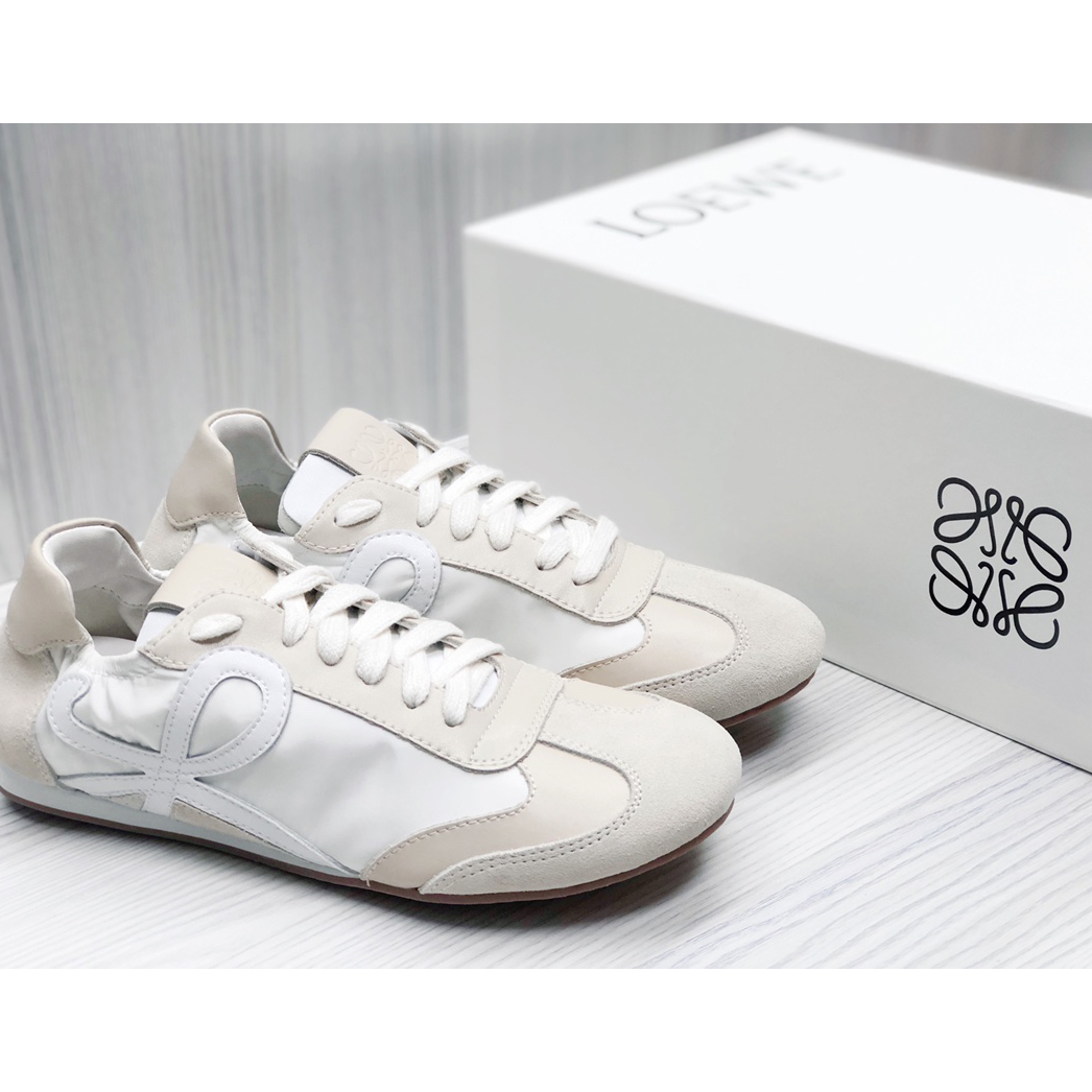 Loewe Ballet Runner In Nylon And Calfskin - EUR FASHION