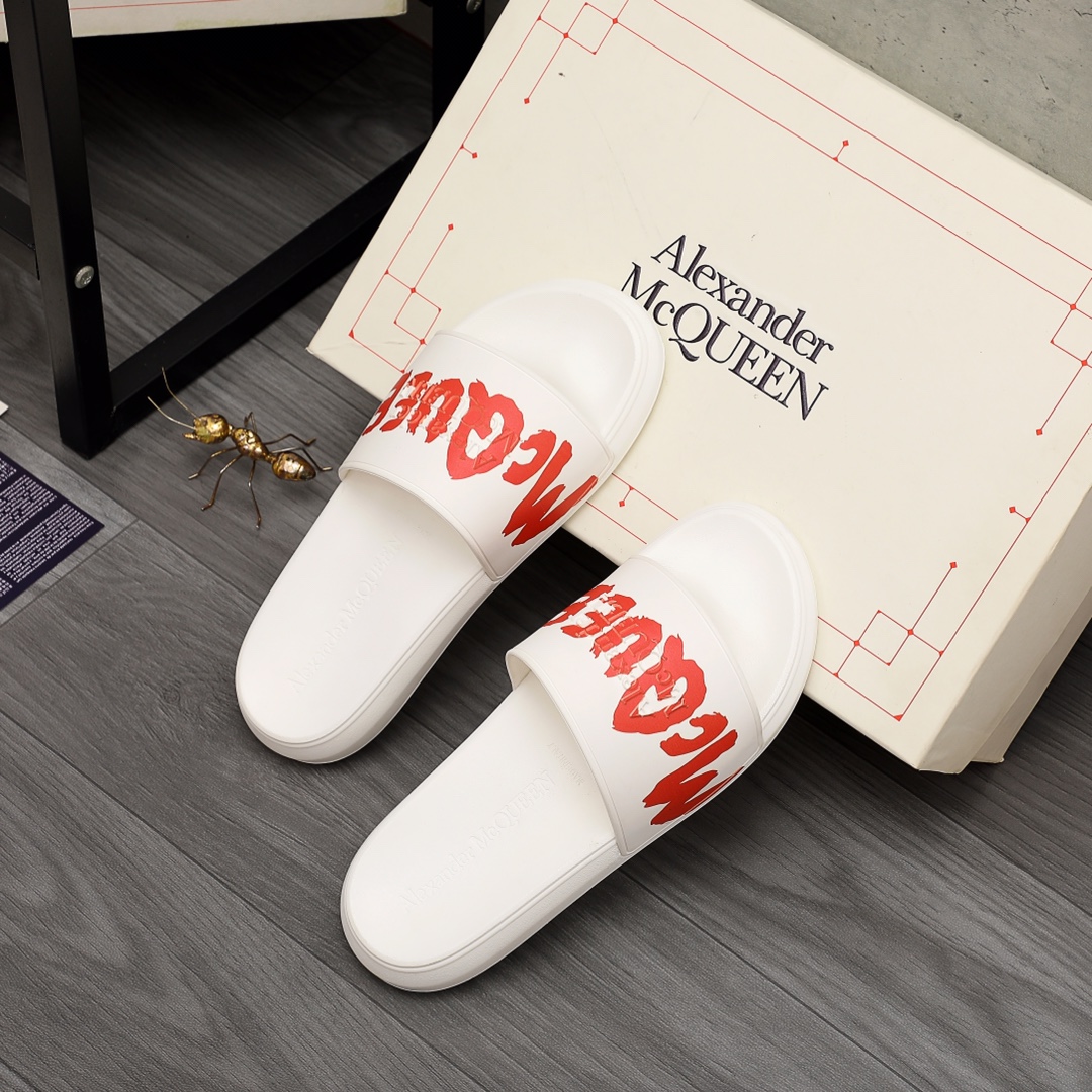 Alexander Mqueen Logo Slipper - EUR FASHION