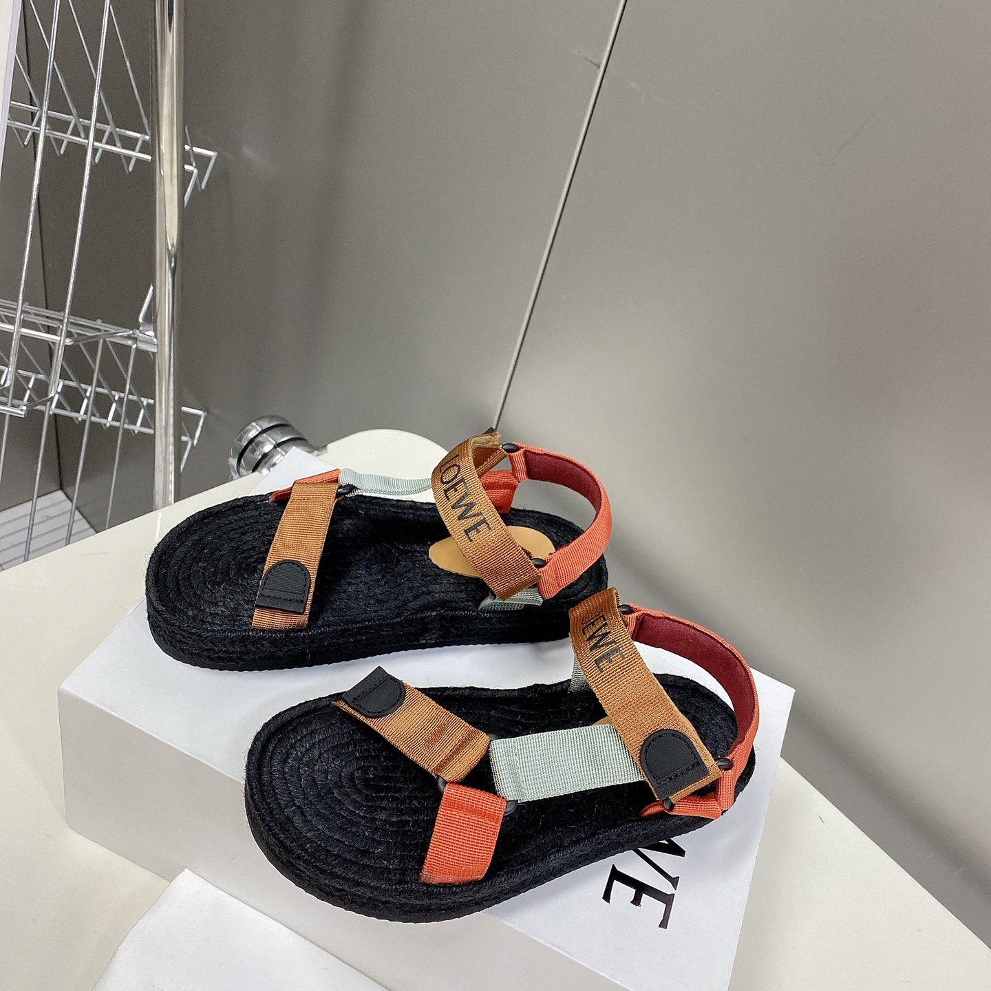 Loewe Strappy Espadrille In Nylon - EUR FASHION