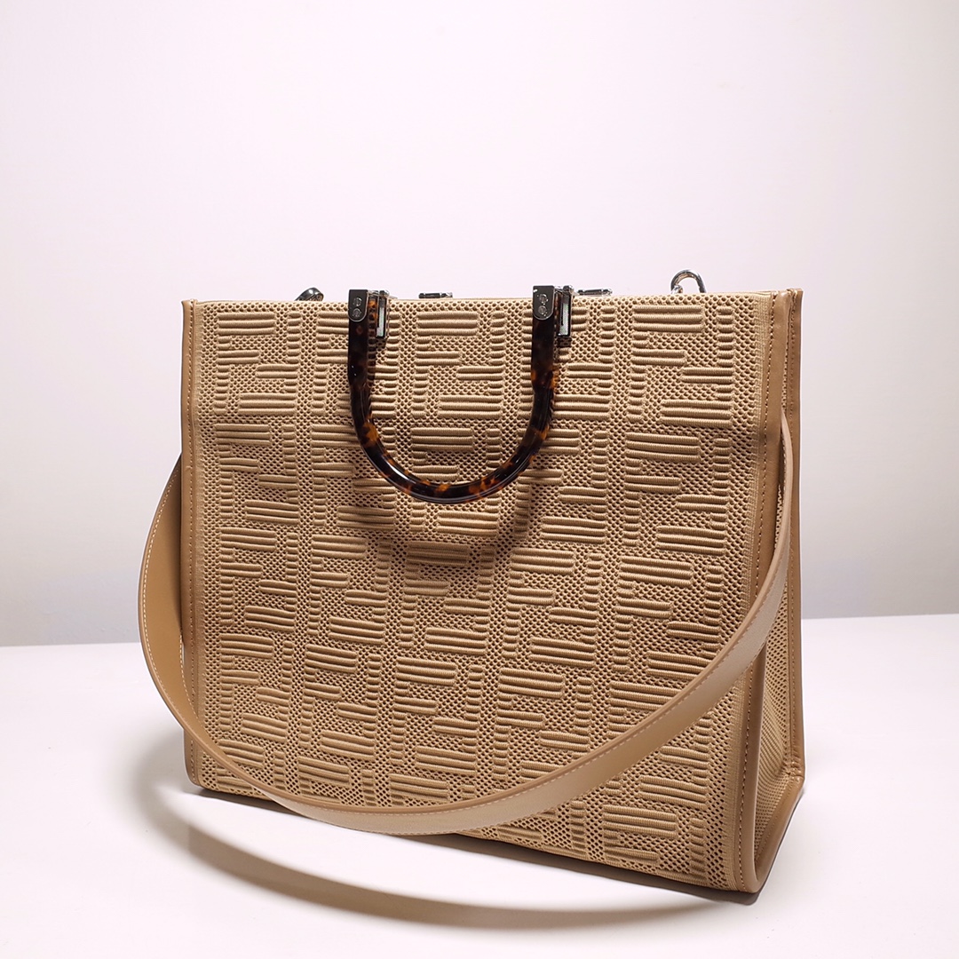 Fendi Sunshine Medium Shopper Bag In Beige(35-31-17cm)  8BH386 - EUR FASHION