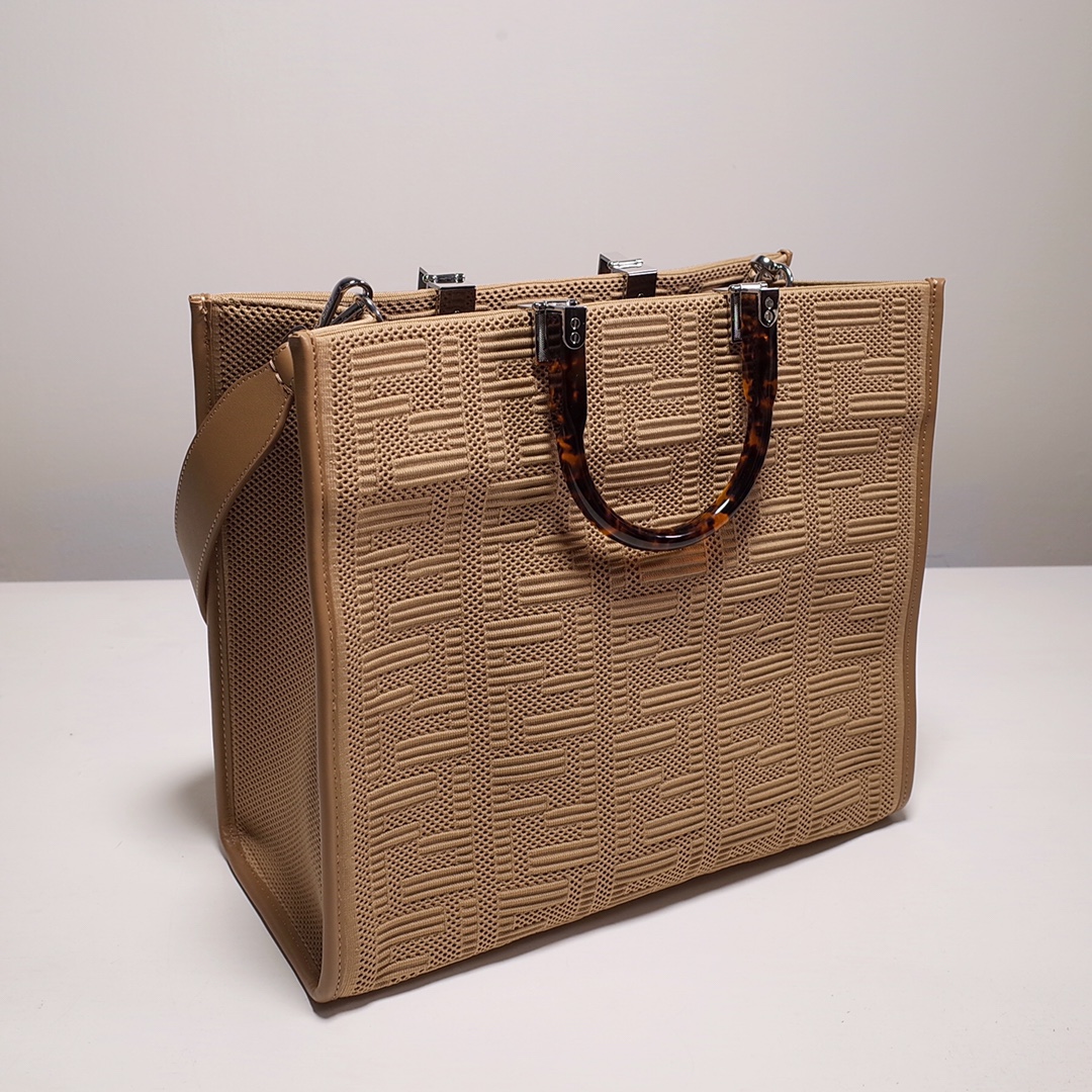Fendi Sunshine Medium Shopper Bag In Beige(35-31-17cm)  8BH386 - EUR FASHION