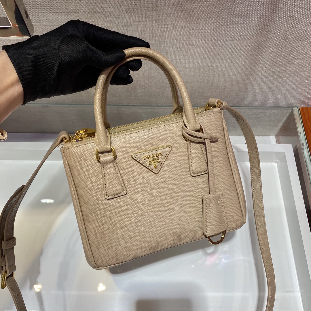 Prada Galleria Saffiano Leather Micro-Bag(20-14.5-9.5cm)   1BA906 - EUR FASHION