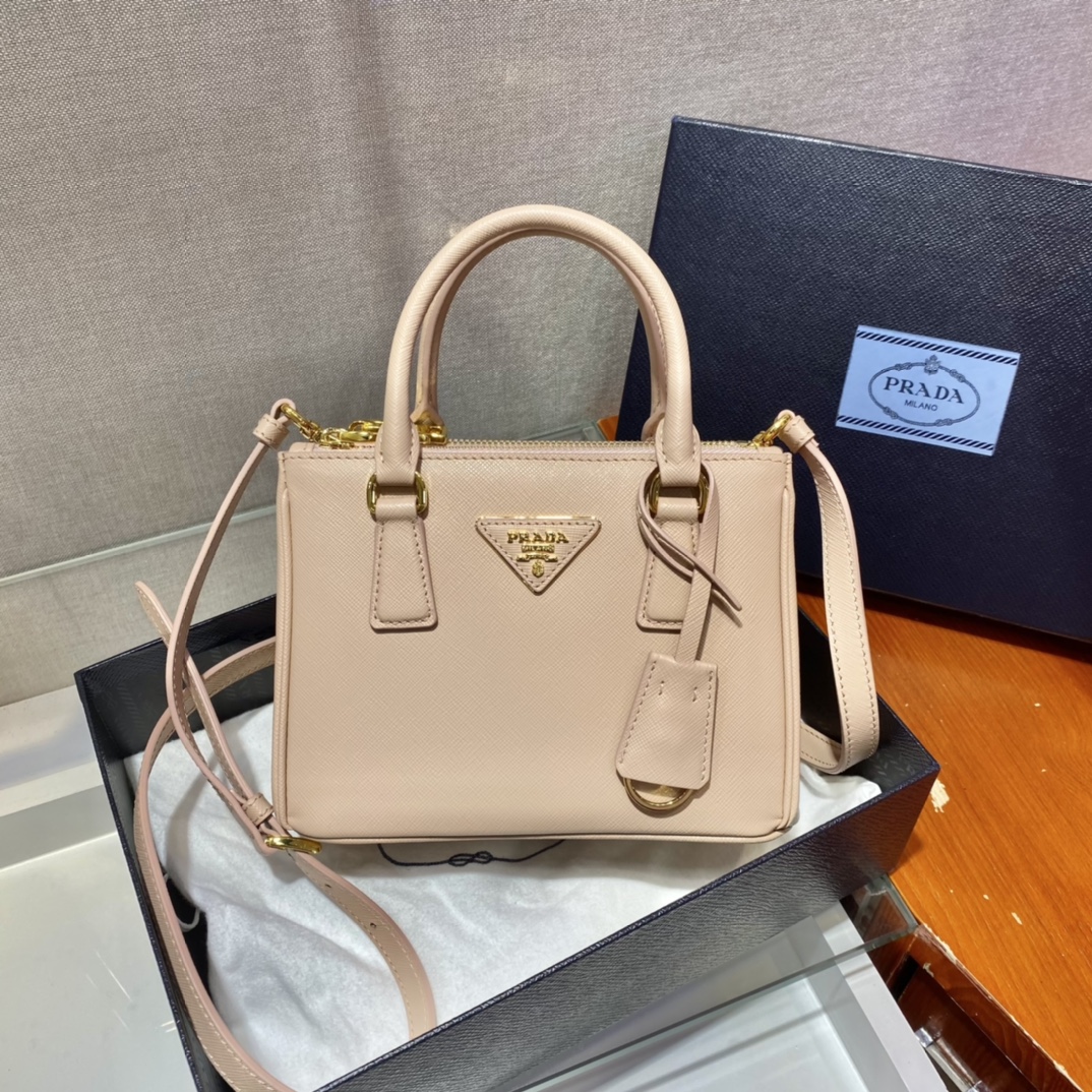 Prada Galleria Saffiano Leather Micro-Bag(20-14.5-9.5cm)   1BA906 - EUR FASHION