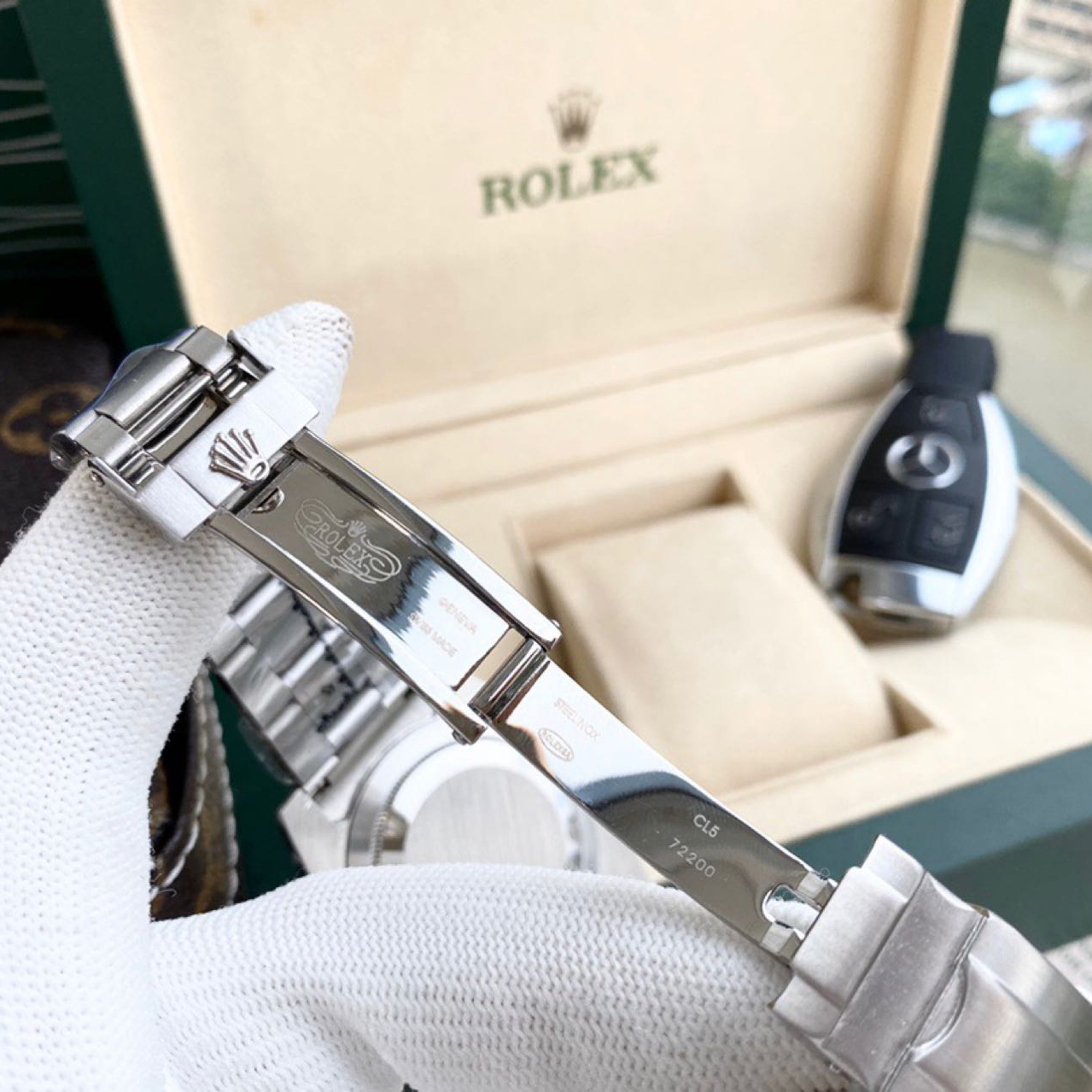 Rolex High Quality Oyster Perpetua Dark Green Dial Watch - EUR FASHION