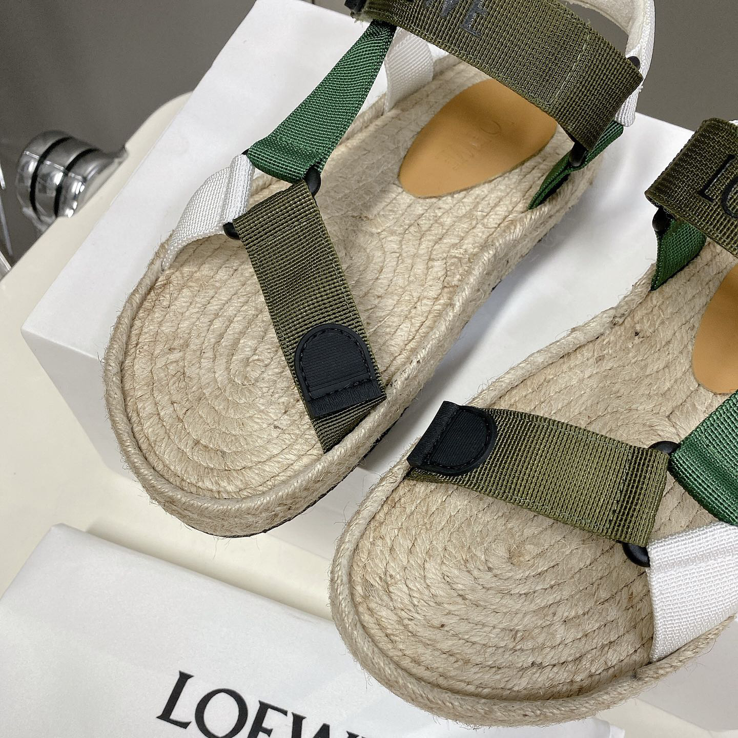 Loewe Strappy Espadrille In Nylon - EUR FASHION