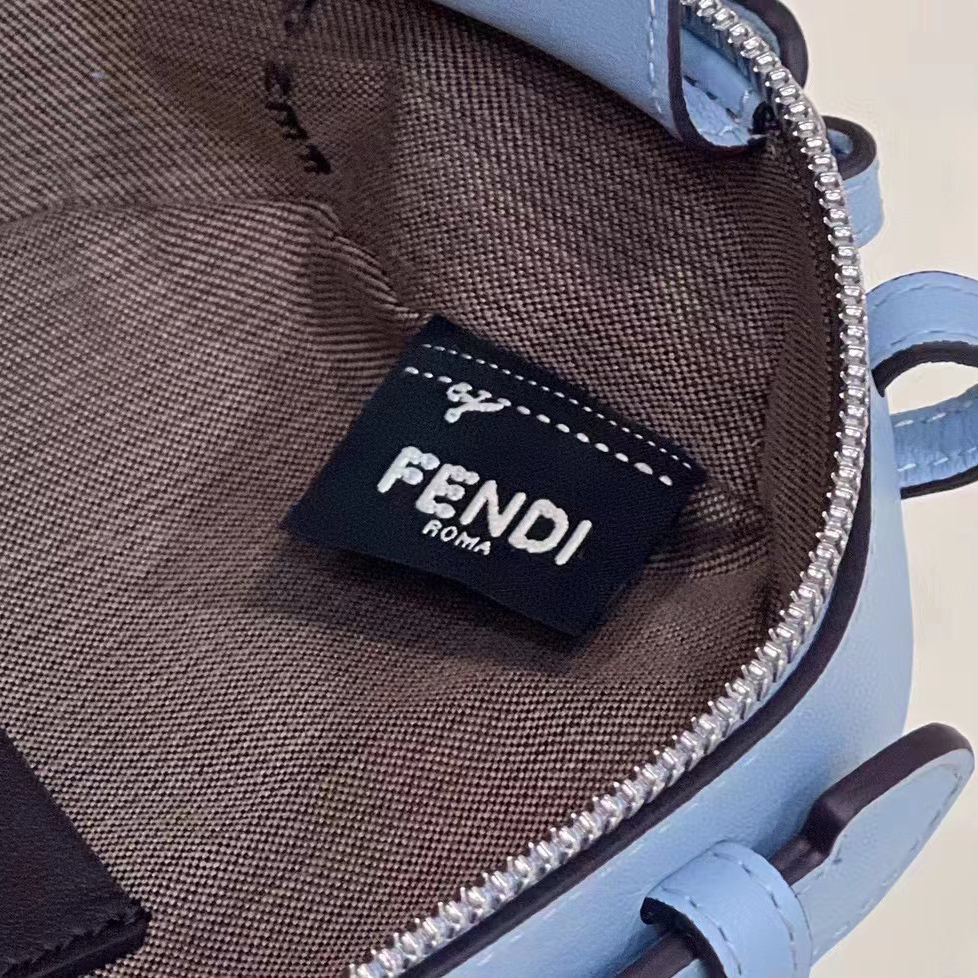 Fendi O’Lock Mini Camera Case Light Blue Leather Mini Bag(21-8-13CM) - EUR FASHION
