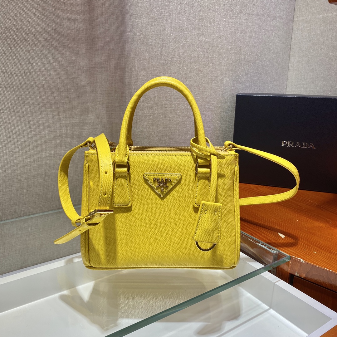 Prada Galleria Saffiano Leather Micro-Bag(20-14.5-9.5cm)   1BA906 - EUR FASHION