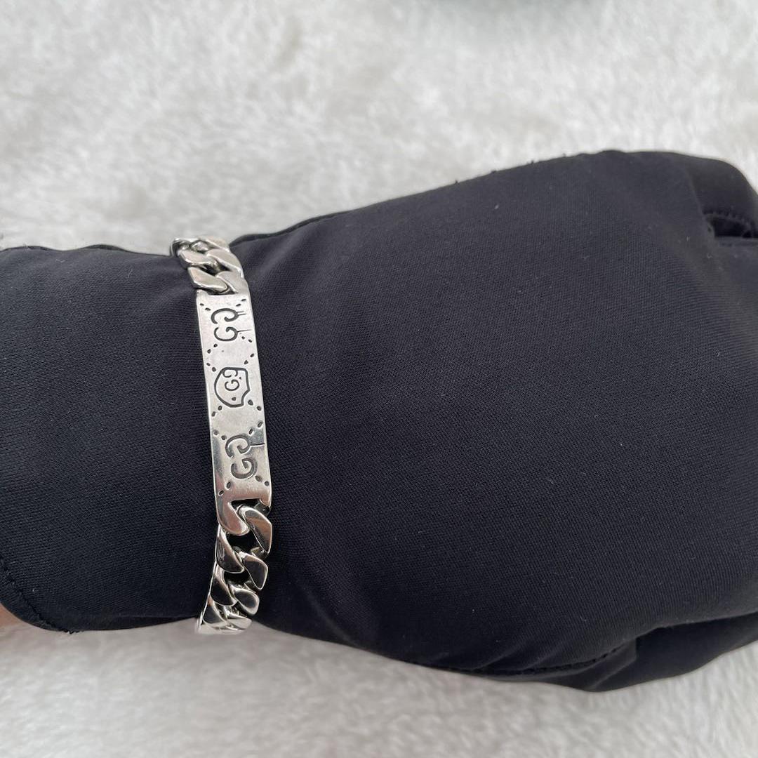 Gucci Ghost Chain Bracelet In Silver - EUR FASHION