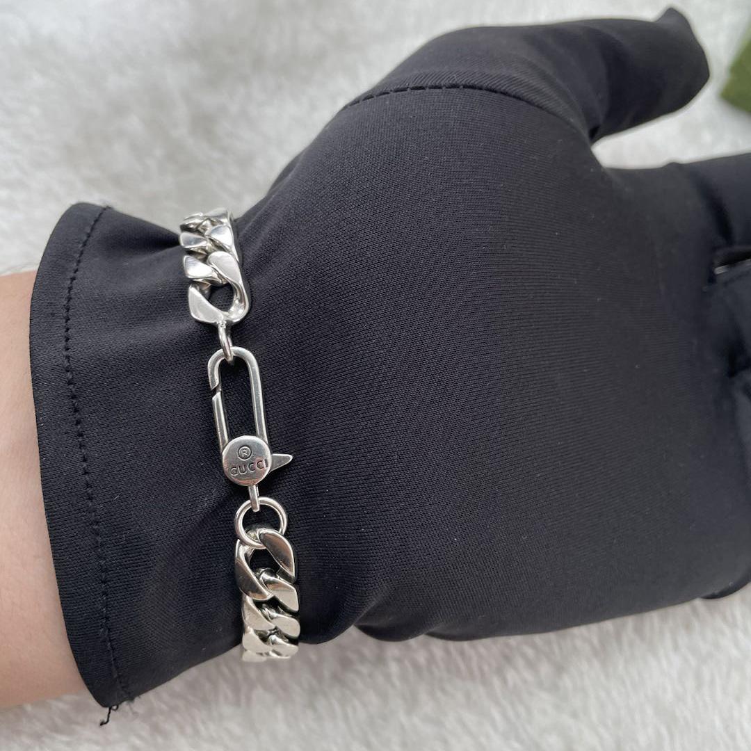 Gucci Ghost Chain Bracelet In Silver - EUR FASHION