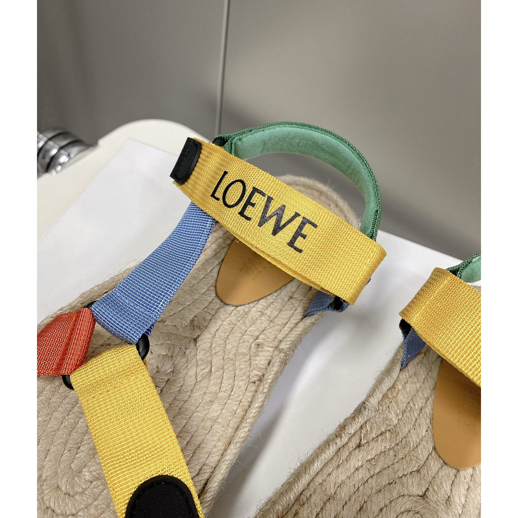 Loewe Strappy Espadrille In Nylon - EUR FASHION