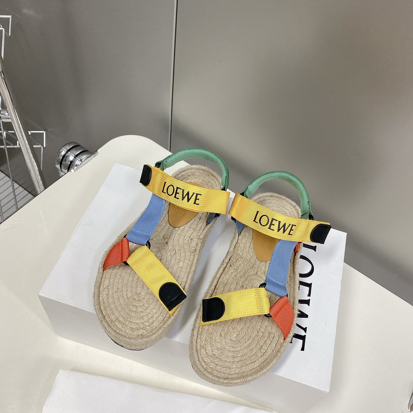 Loewe Strappy Espadrille In Nylon - EUR FASHION