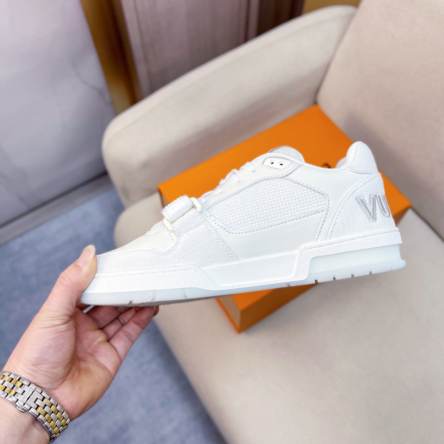 Louis Vuitton Trainer Sneaker(Upon UK Size) - EUR FASHION