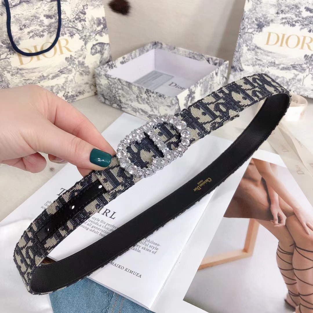 Dior Leather Belt With 'CD' Buckle - EUR FASHION