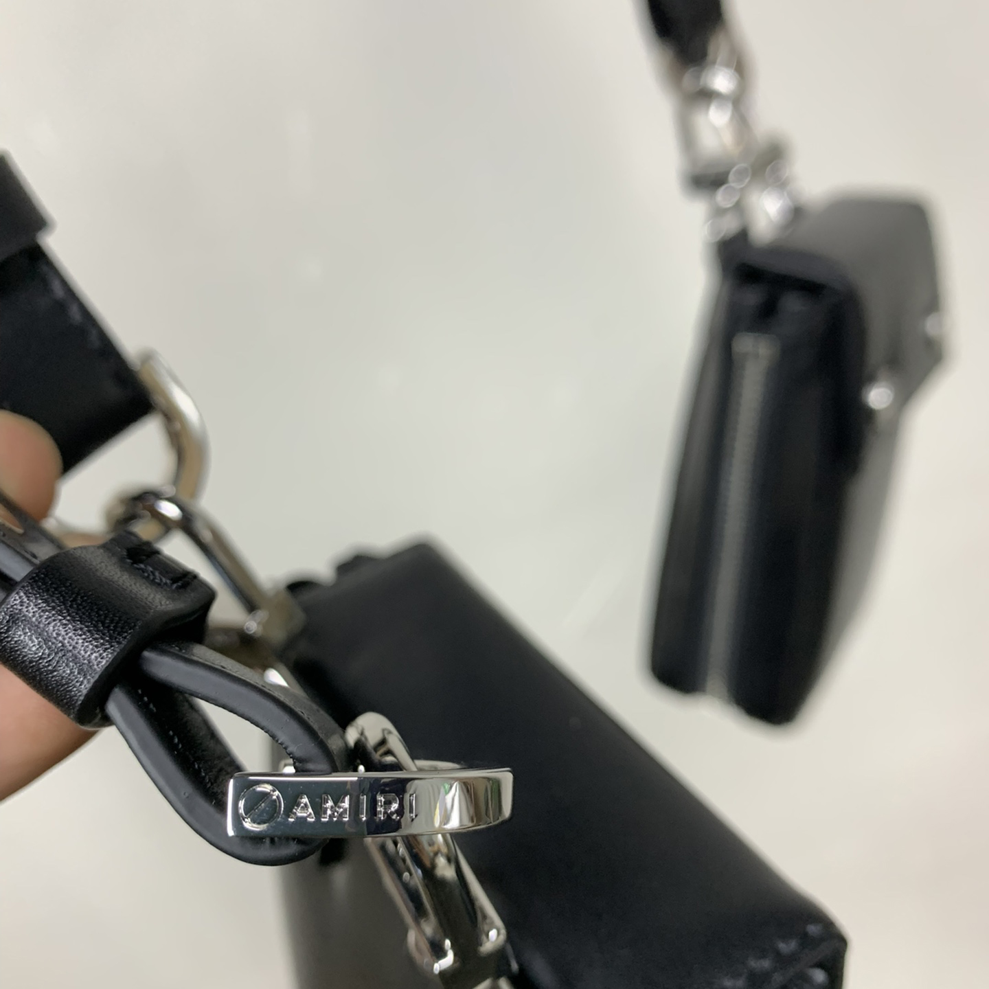 Amiri Black Leather Harness Bag - EUR FASHION