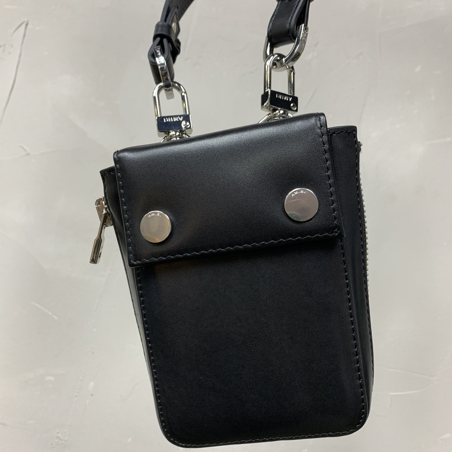 Amiri Black Leather Harness Bag - EUR FASHION