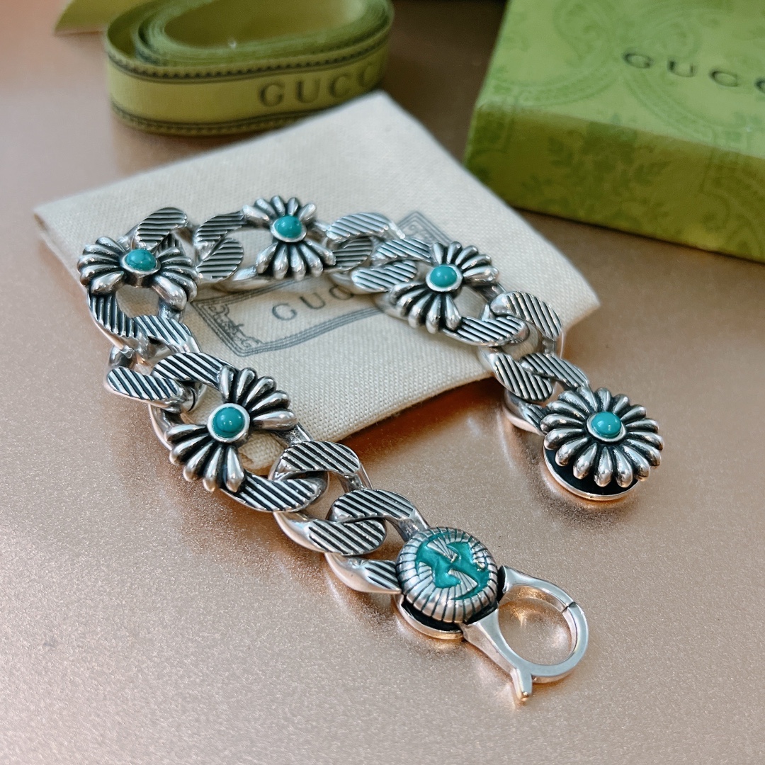 Gucci Interlocking G Flower Bracelet - EUR FASHION