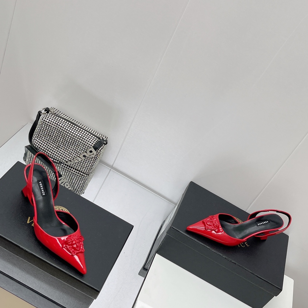 Versace La Medusa Sling-Back Pumps - EUR FASHION