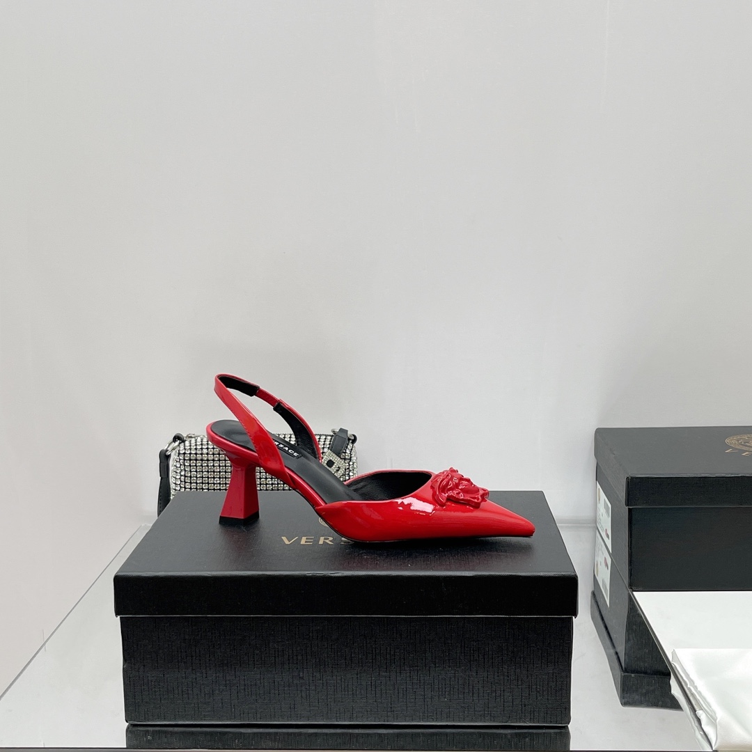 Versace La Medusa Sling-Back Pumps - EUR FASHION