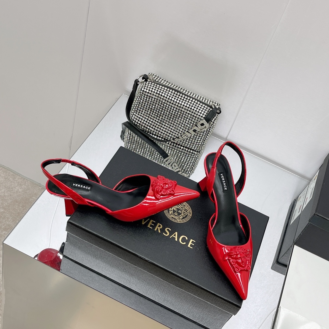 Versace La Medusa Sling-Back Pumps - EUR FASHION