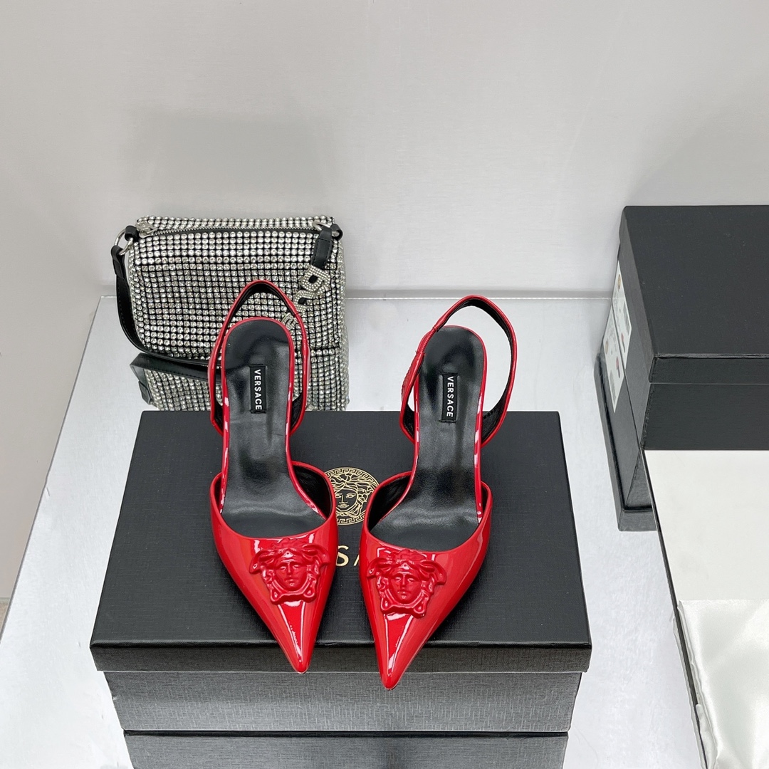 Versace La Medusa Sling-Back Pumps - EUR FASHION