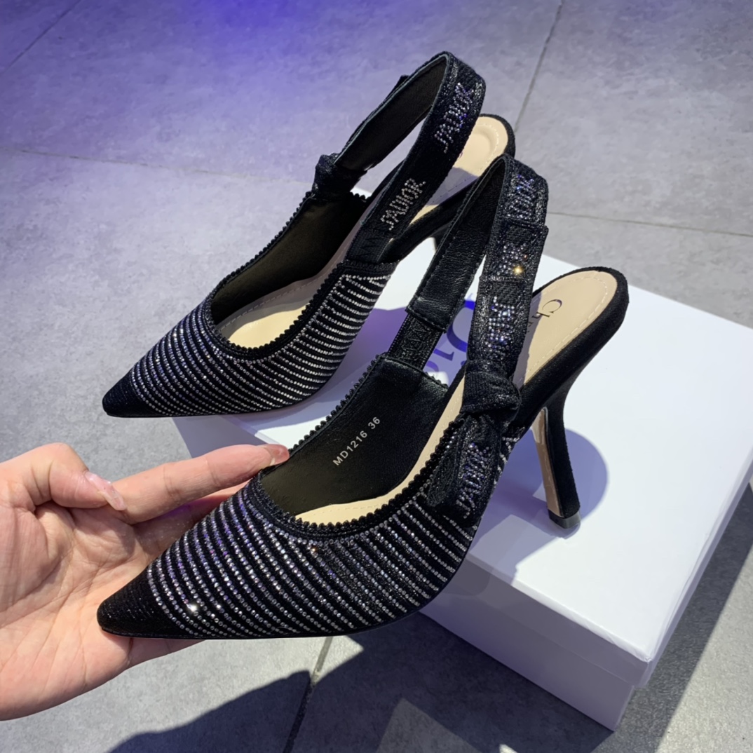Dior J'Adior Slingback Pump With Heel Height Of 9.5cm - EUR FASHION