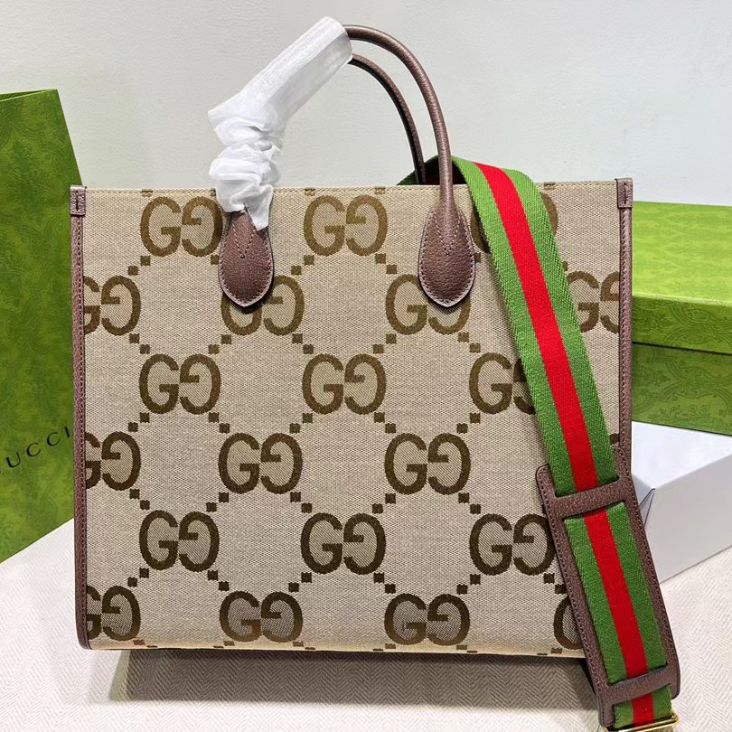 Gucci Tote Bag With Jumbo GG(37-32.5-15cm) - EUR FASHION