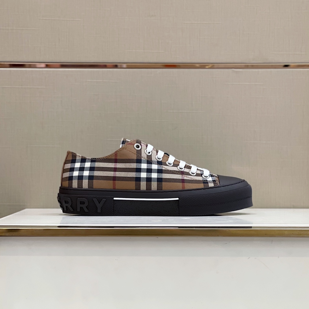 Burberry Vintage Check Cotton Sneakers - EUR FASHION