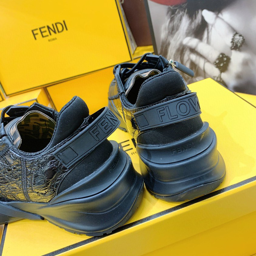 Fendi Flow Beige Suede Low-Tops Sneakers - EUR FASHION