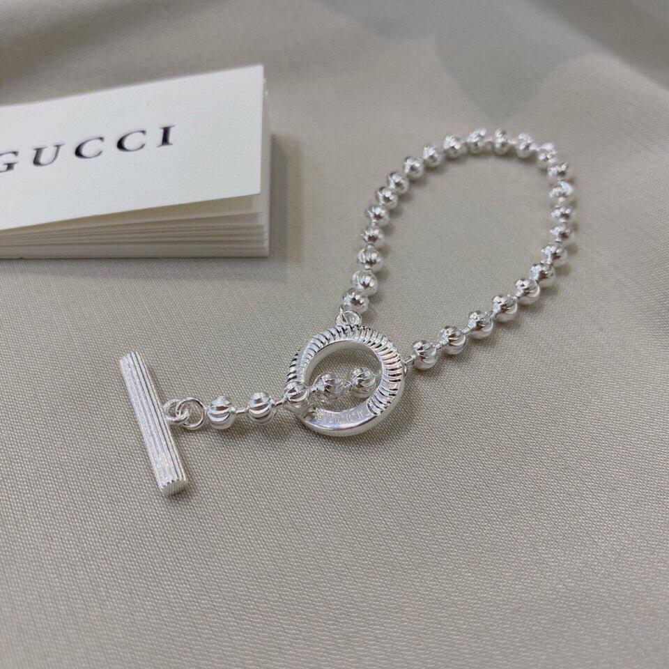 Gucci Silver Boule Chain Bracelet - EUR FASHION